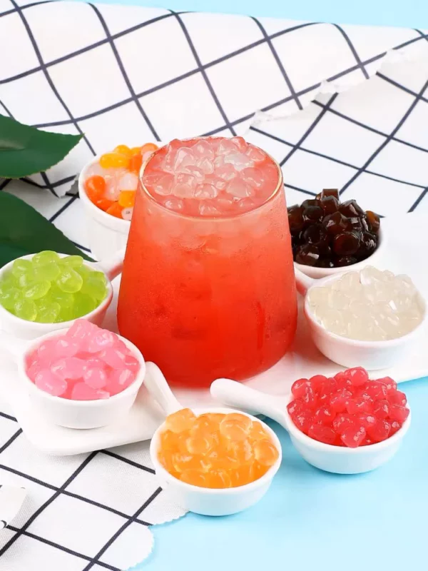 Crystal boba bubble tea